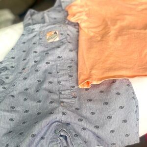 Toddler boys overalls set
